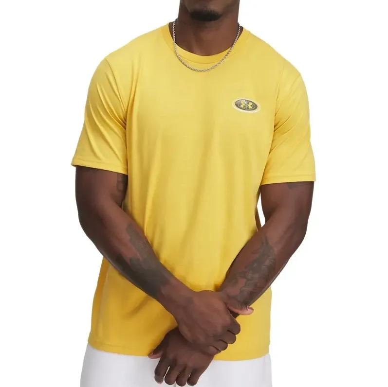 Under Armour Camiseta 1390227-773 M OUTDOOR MAP Noble GoldVerde Militar  Stone Algodao -2-